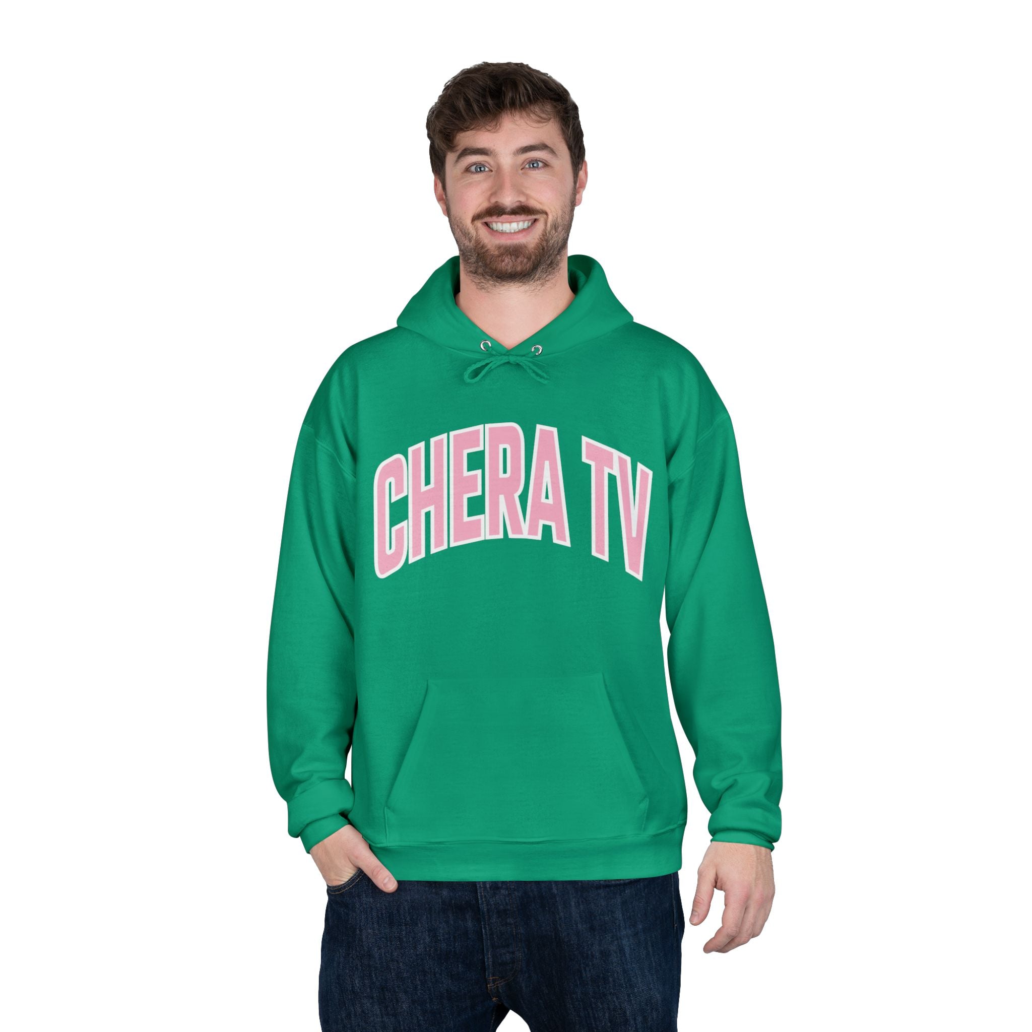 Chera TV Pink Wordmark Hoodie