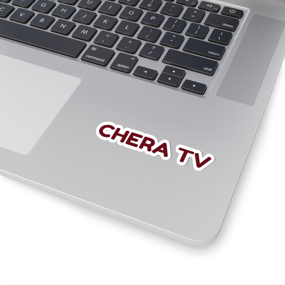 Chera TV Maroon Logo Sticker