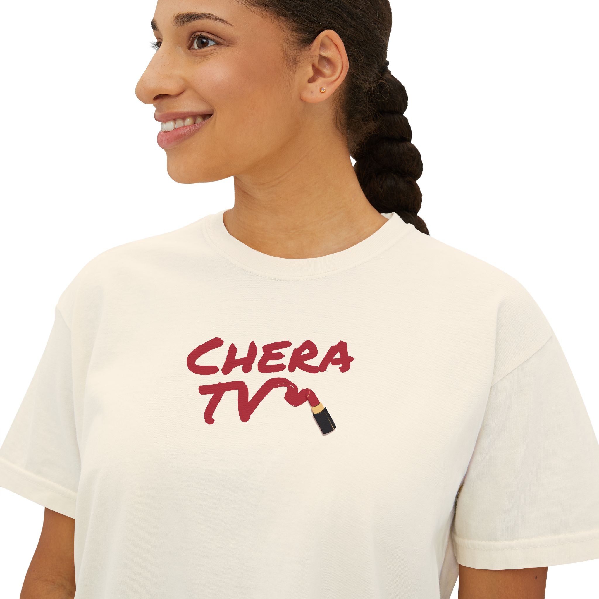 Chera TV Lipstick Boxy Tee