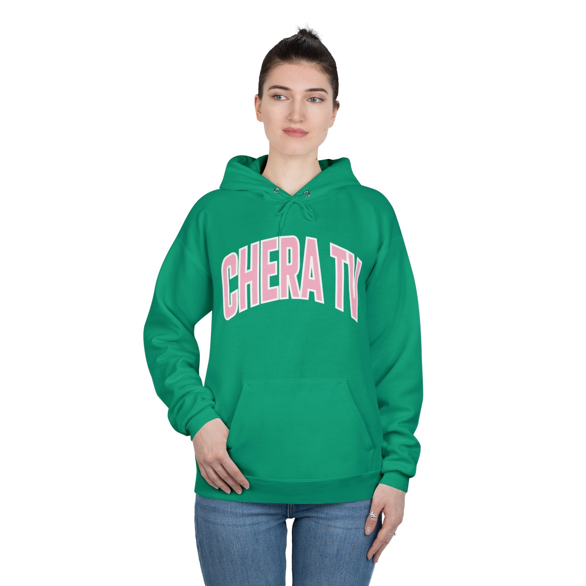 Chera TV Pink Wordmark Hoodie